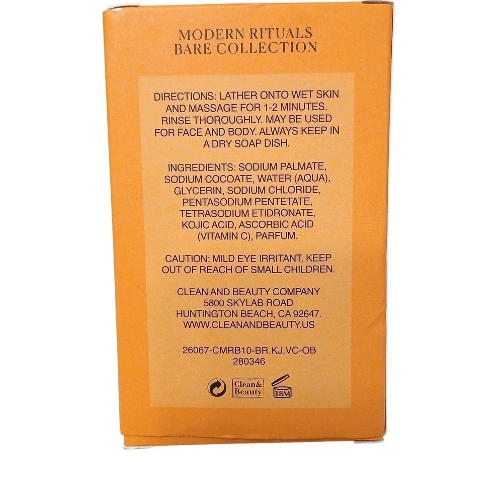 Orange Blossom Citrus Soap Bar Vit C Revitalizing KOJIC Acid Moisturizing Gentle